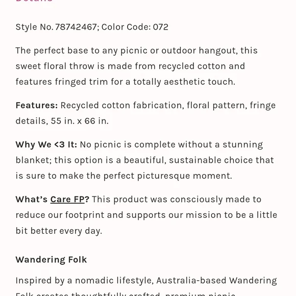 Wandering Floral Patterned Throw with Fringe - Picture 5 of 12